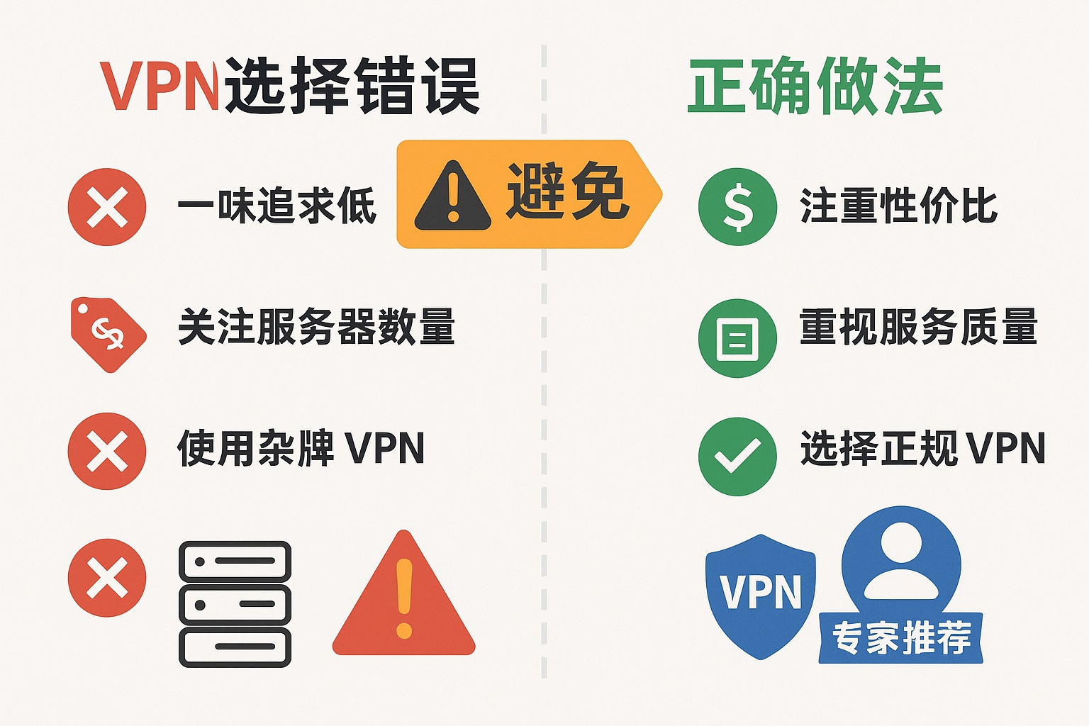 VPN新手常见误区：专家提醒您避免这5个错误选择