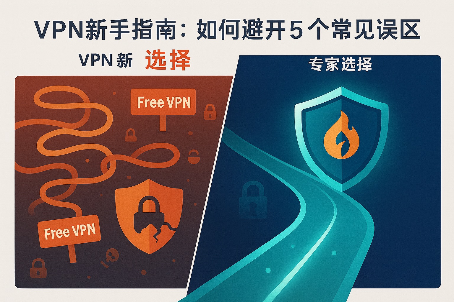 如何像专家一样选择VPN？给新手的5个关键决策点